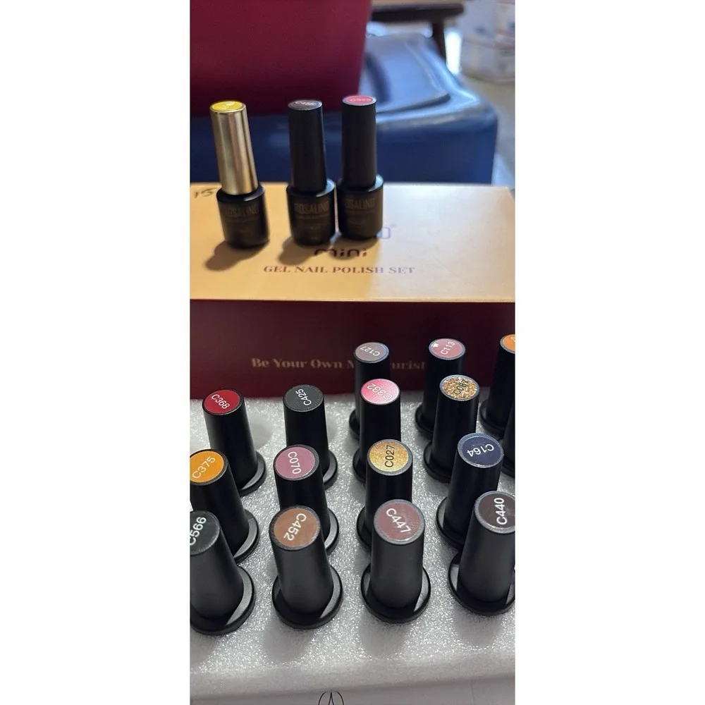 ROSALIND Mini Gel Nail Polish Set - Multicolor Glitter Gel Nail Polish